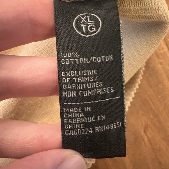 BUFFALO David Bitton Jeremias Corduroy Shacket Mens Size XL Tan Button Up Shirt - Picture 15 of 16